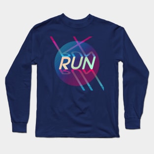 run neon lines Long Sleeve T-Shirt